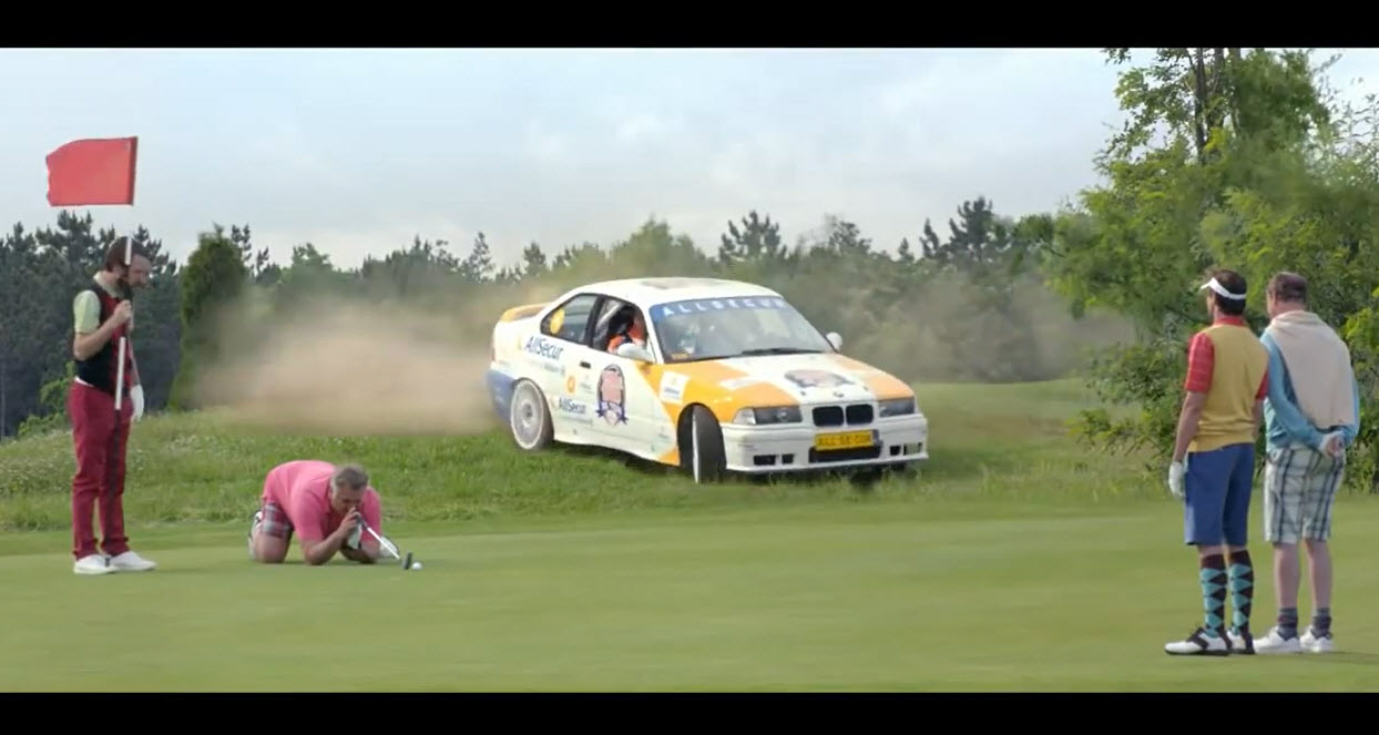 Donuts maken op een golfbaan, mag dat?