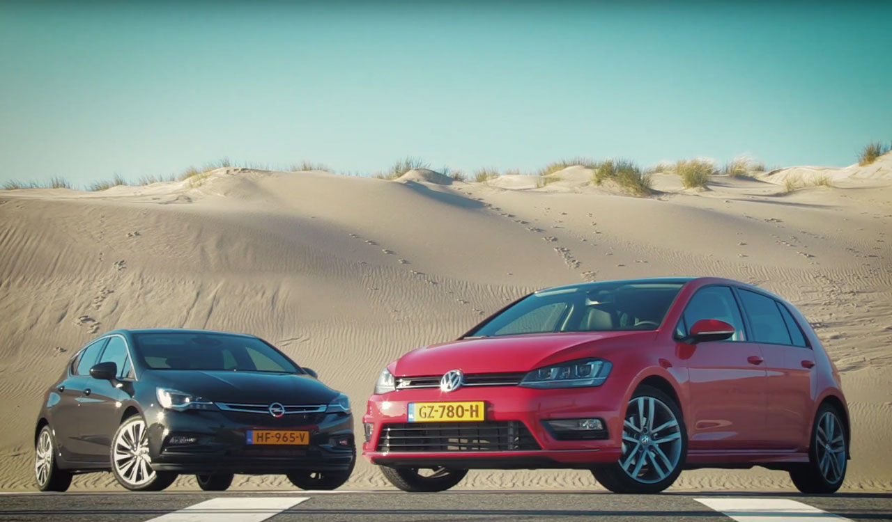 Dubbeltest Opel Astra 1.4 vs. Volkswagen Golf 1.4