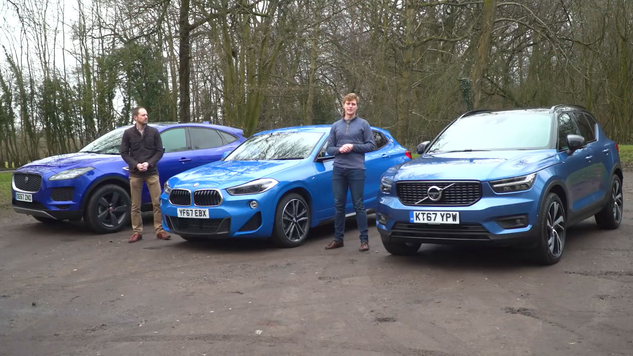 Test Volvo XC40 D4 vs. BMW X2 20d vs. Jaguar E-Pace D180 (2018)