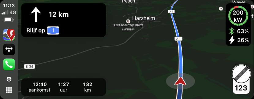 ABRP op Carplay